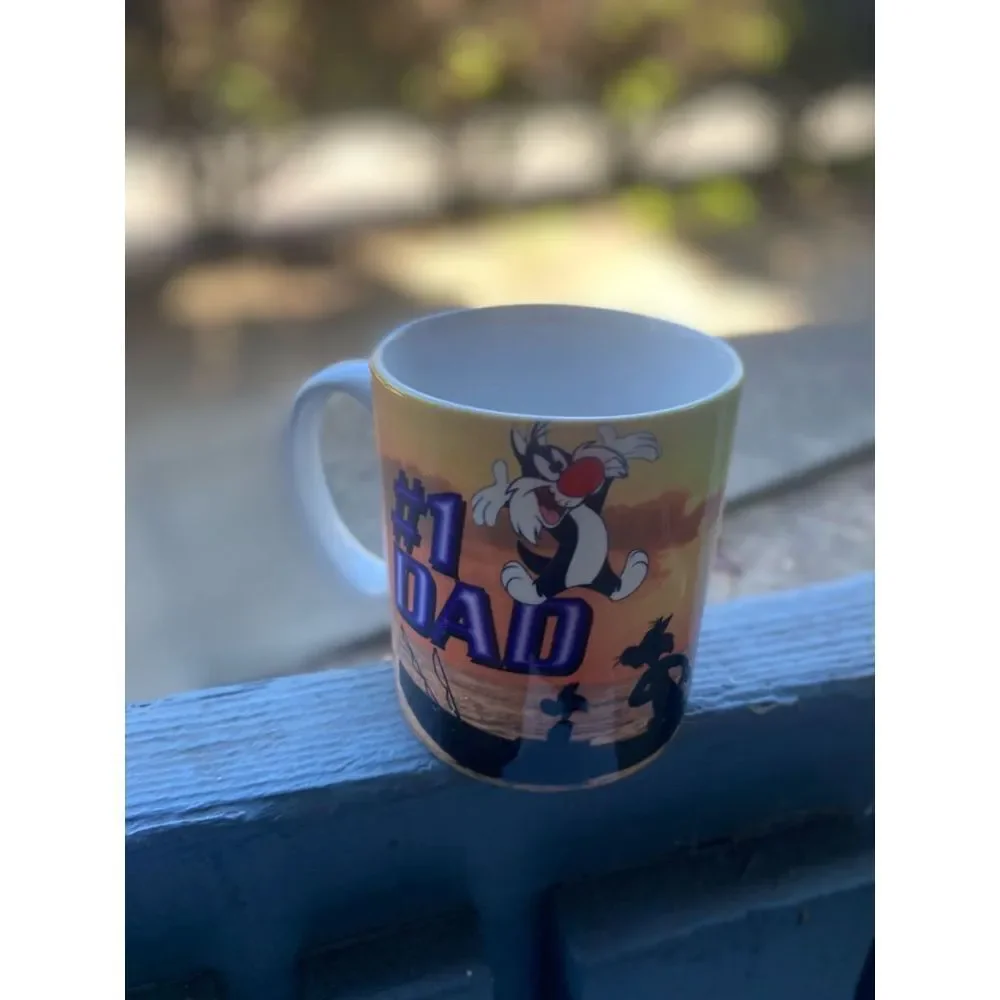 Disney Looney Tunes  #1 Dad Mug 1996-1997 Warner Bros - Picture 5 of 5